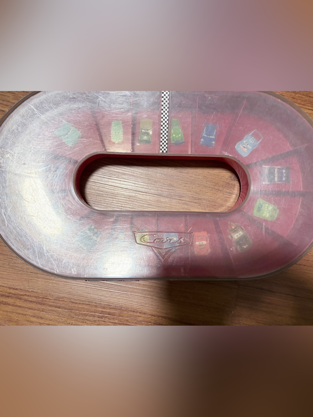 Disney Cars Red Racetrack Carry Case
